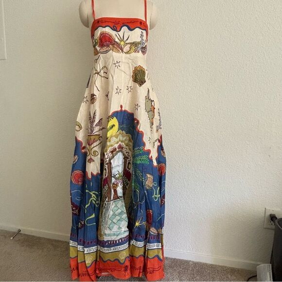 Nwot Alemais Colorful Women's Maxi Dress - Picture 6 of 10
